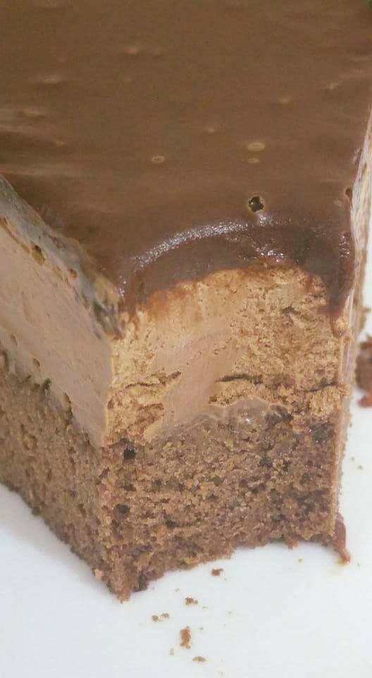 עוגת מוס נס קפה בשכבות שוקולד 3