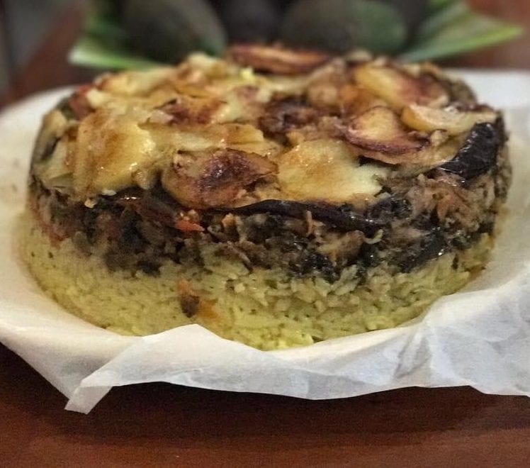 מקלובה אורז חצילים שווארמה הודו – כשר לפסח לאוכלי קטניות
