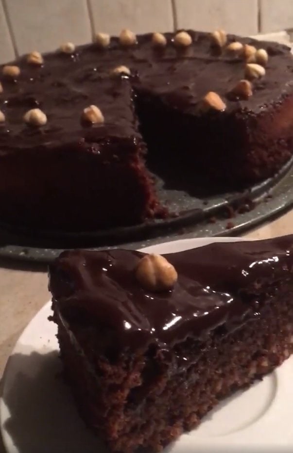 עוגת אספרסו שוקולד ואגוזי לוז לפסח