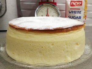 עוגת גבינה אפויה גבוהה ואוורירית בסיר ג'חנון 