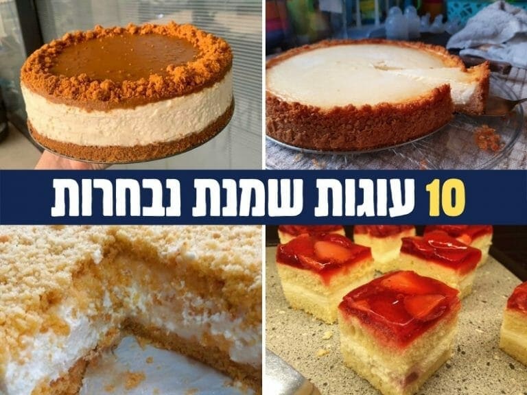 10 מתכוני עוגת שמנת נבחרים