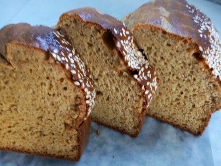 לחם טחינה קל ב-10 דקות (ללא גלוטן)