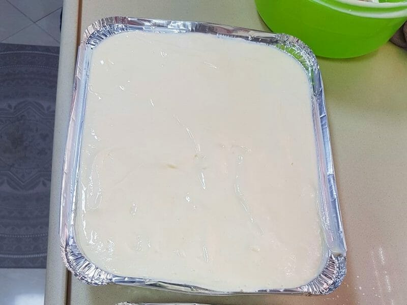 עוגת גבינה אפויה עם תחתית