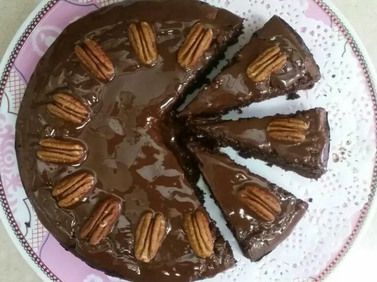 עוגת שוקולד פקאן ללא קמח