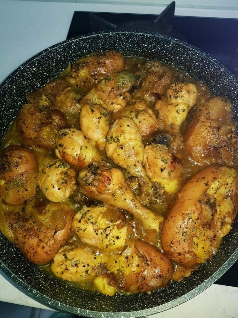 מתכון עוף בתנור עם תפוחי אדמה