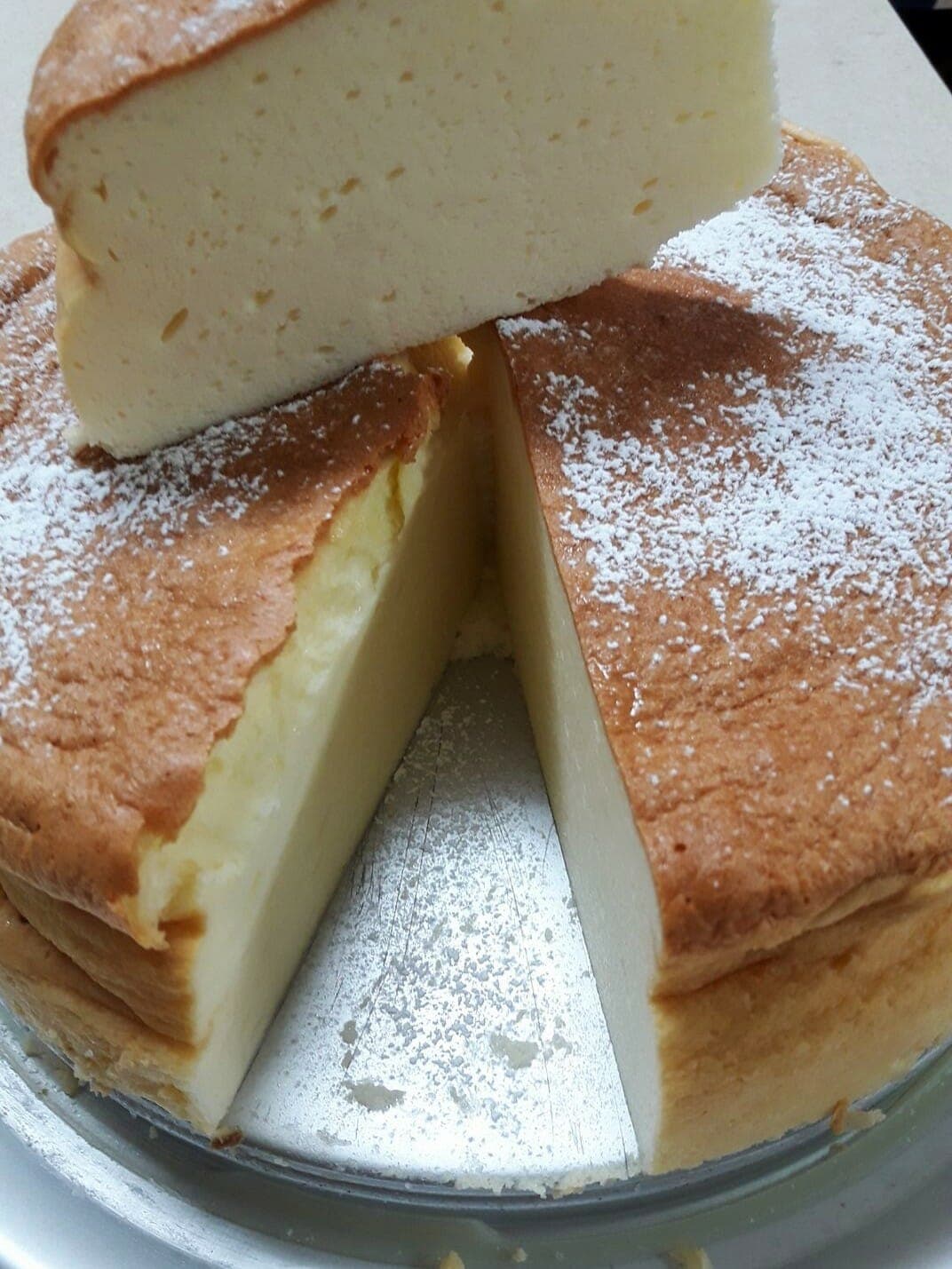 עוגת גבינה אפויה ללא תחתית