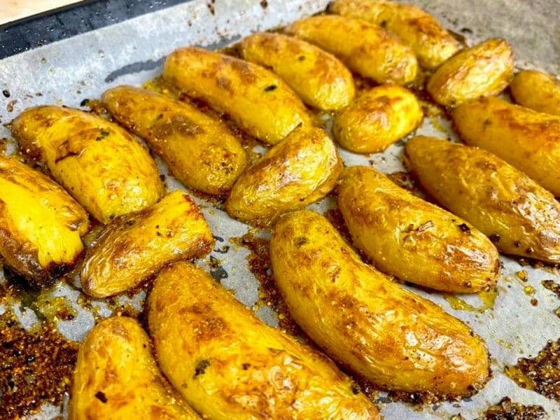 תפוחי אדמה בתנור עם פרמז'ן 